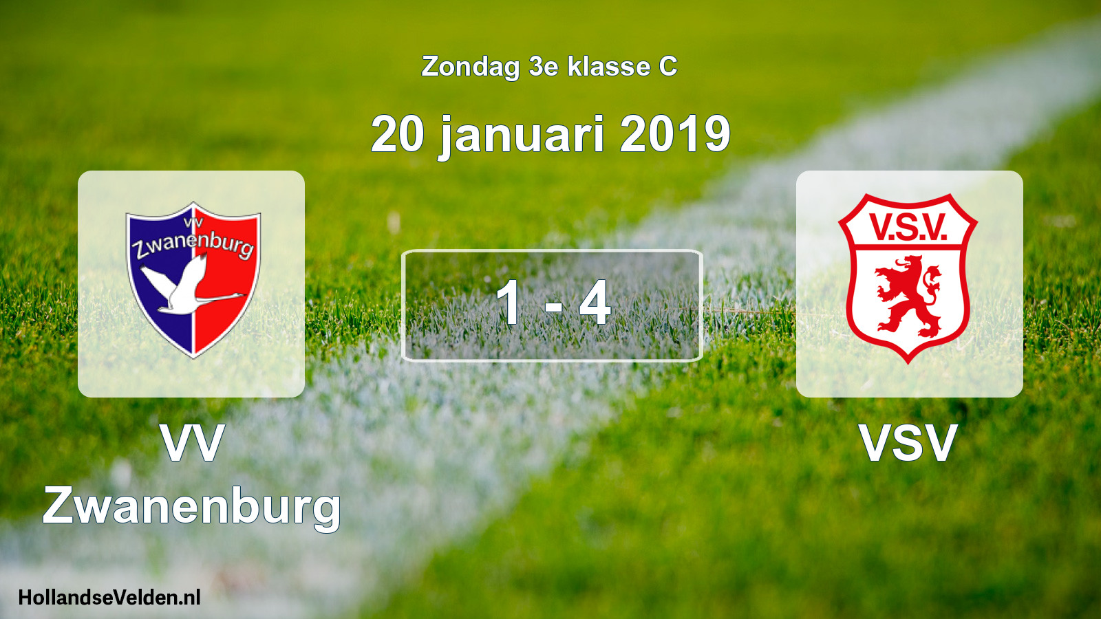 Total number of matches played: VV Zwanenburg - VSV 1 - 4 (20 January 2019)