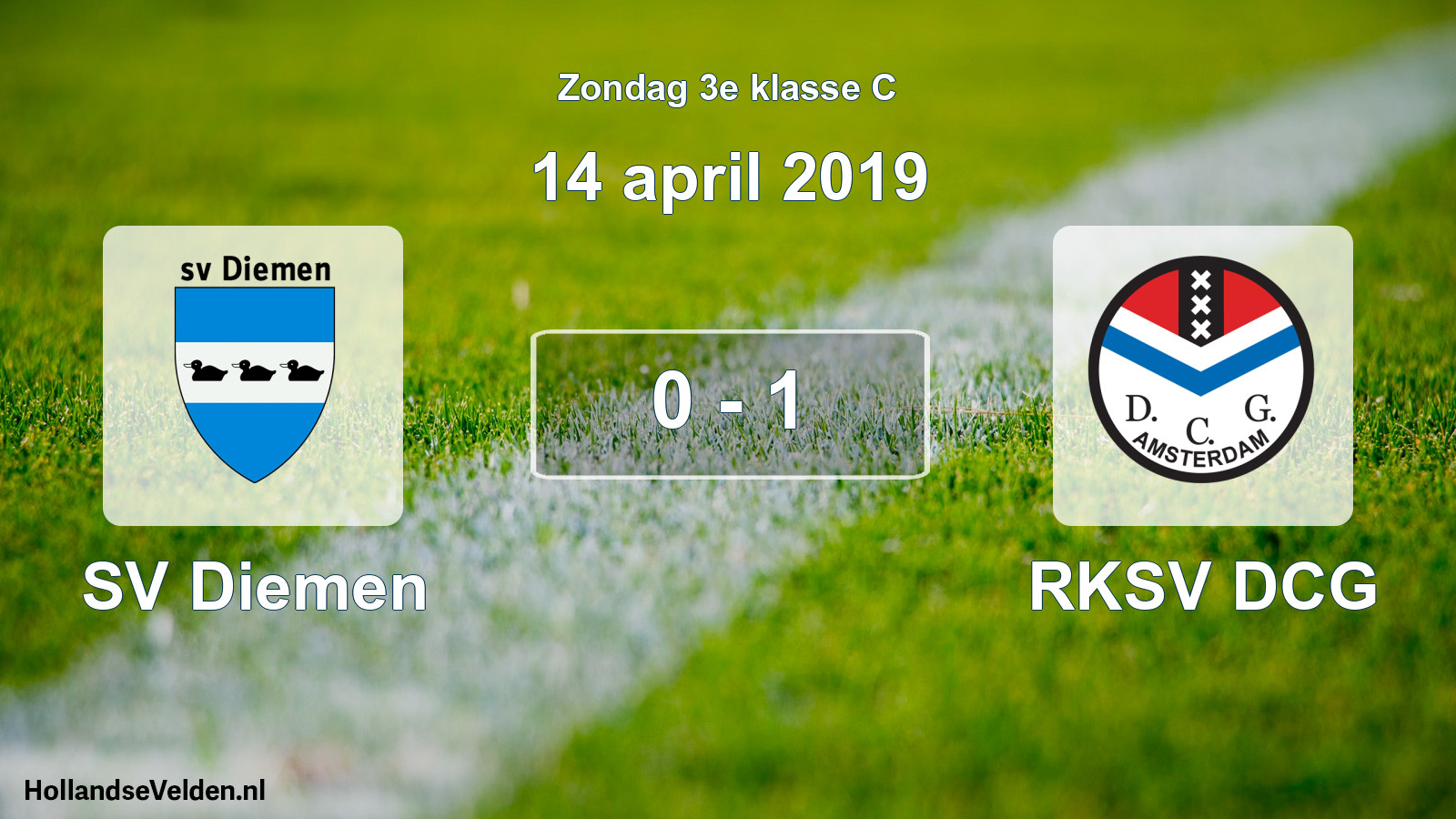 Total number of matches played: SV Diemen - RKSV DCG 0 - 1 (14 April 2019)