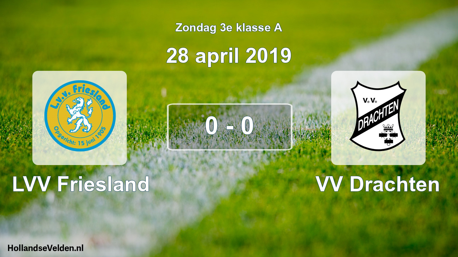 Total number of matches played: LVV Friesland - VV Drachten 0 - 0 (28 April 2019)
