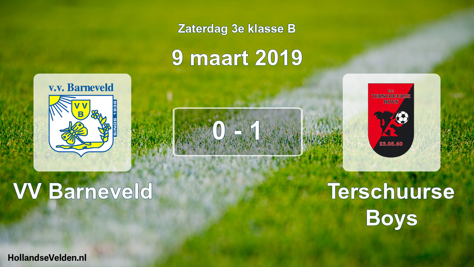 Total number of matches played: VV Barneveld - Terschuurse Boys 0 - 1 (9 March 2019)