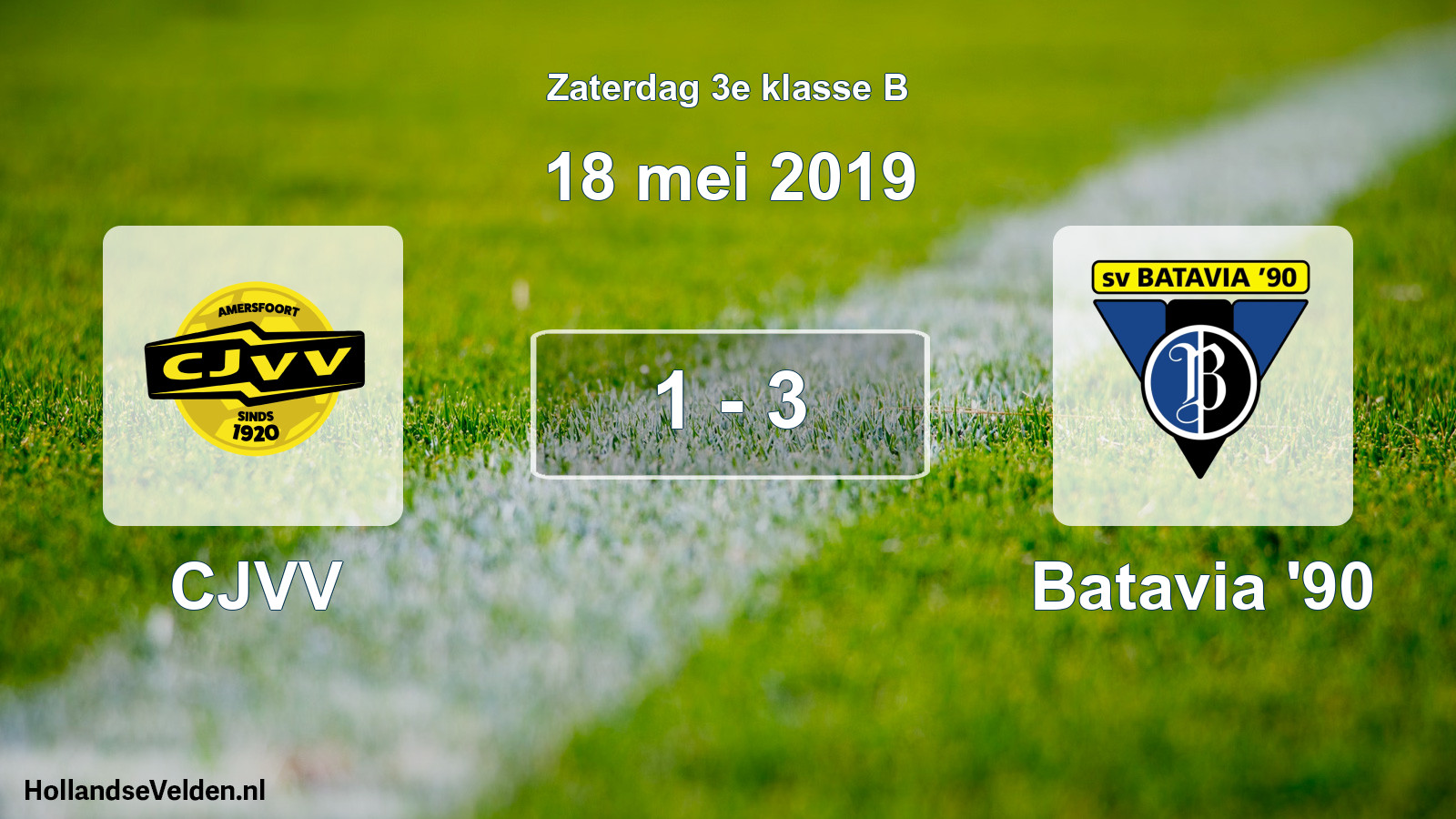 Total number of matches played: CJVV - Batavia '90 1 - 3 (18 May 2019)