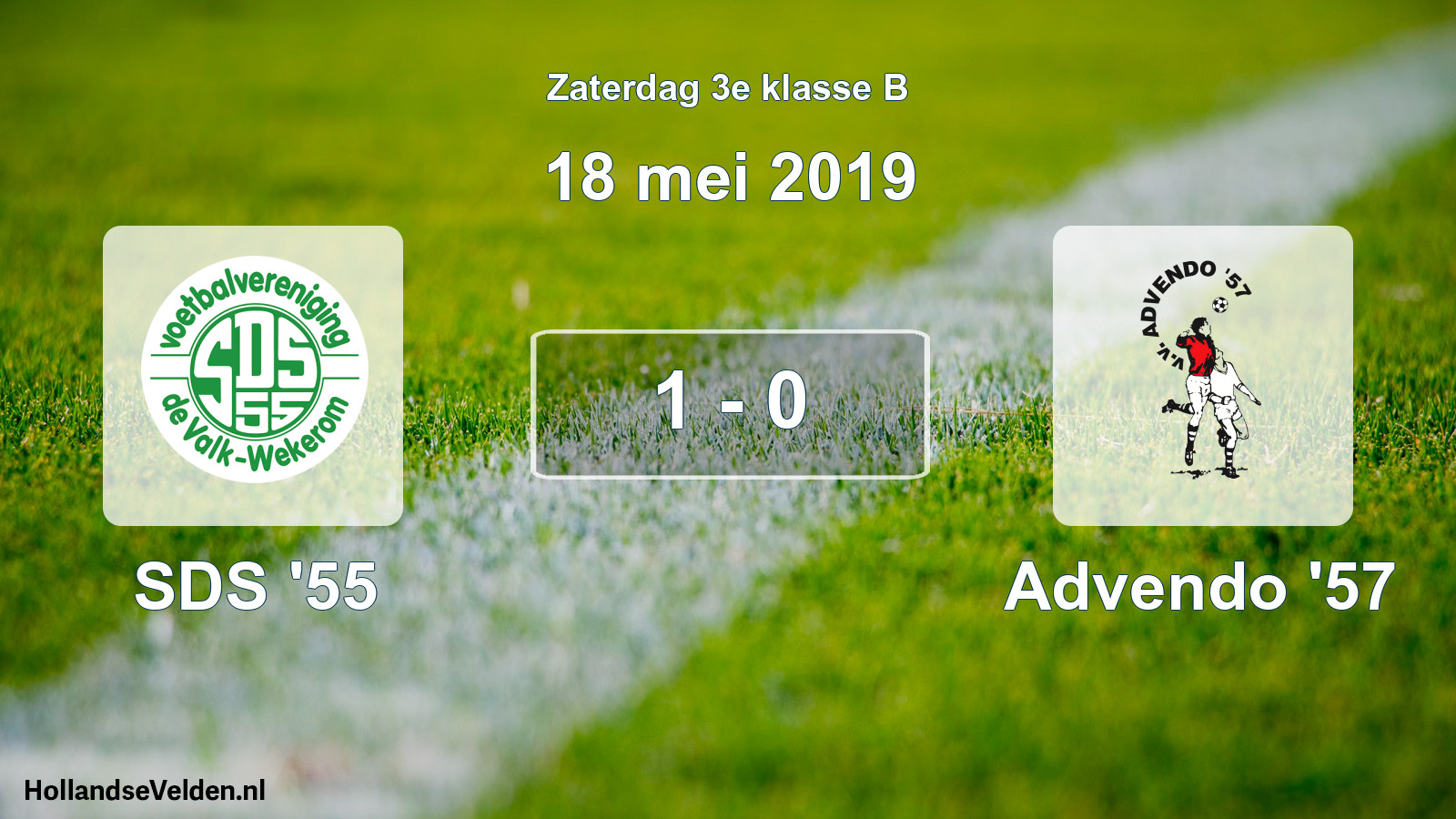 Total number of matches played: SDS '55 - Advendo '57 1 - 0 (18 May 2019)