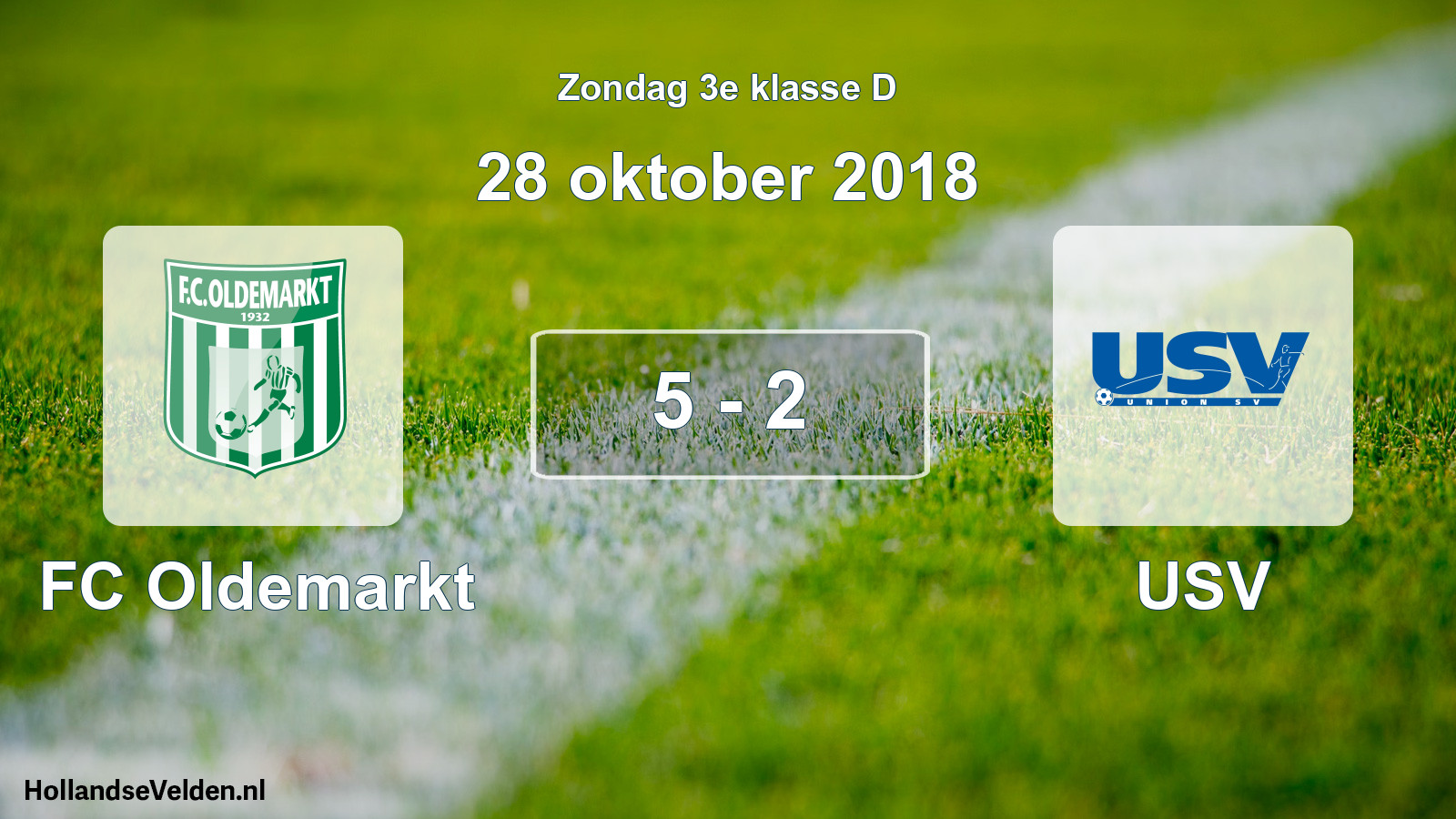 Total number of matches played: FC Oldemarkt - USV 5 - 2 (28 October 2018)