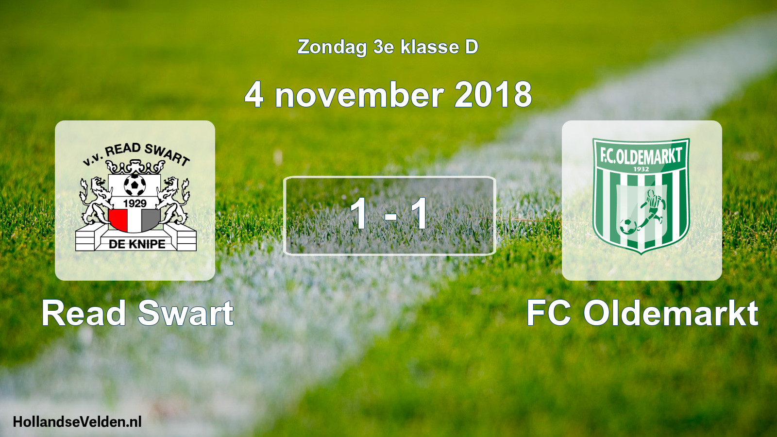 Total number of matches played: Read Swart - FC Oldemarkt 1 - 1 (4 November 2018)