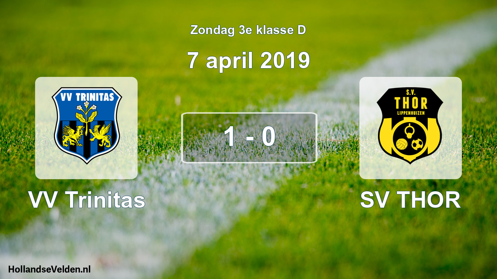 Total number of matches played: VV Trinitas - SV THOR 1 - 0 (7 April 2019)