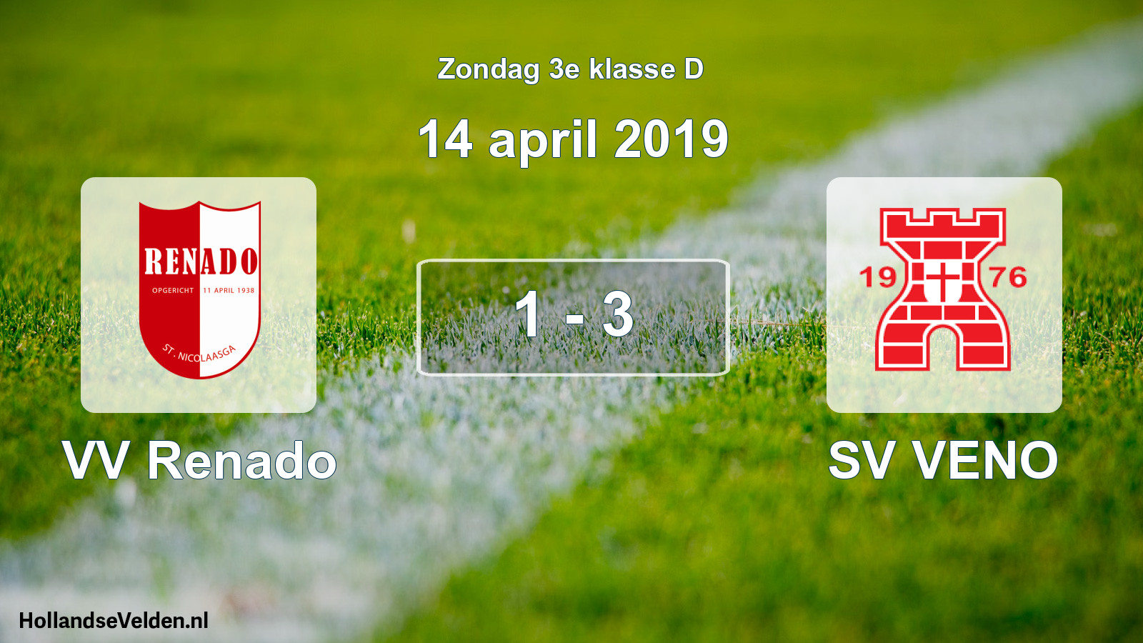 Total number of matches played: VV Renado - SV VENO 1 - 3 (14 April 2019)