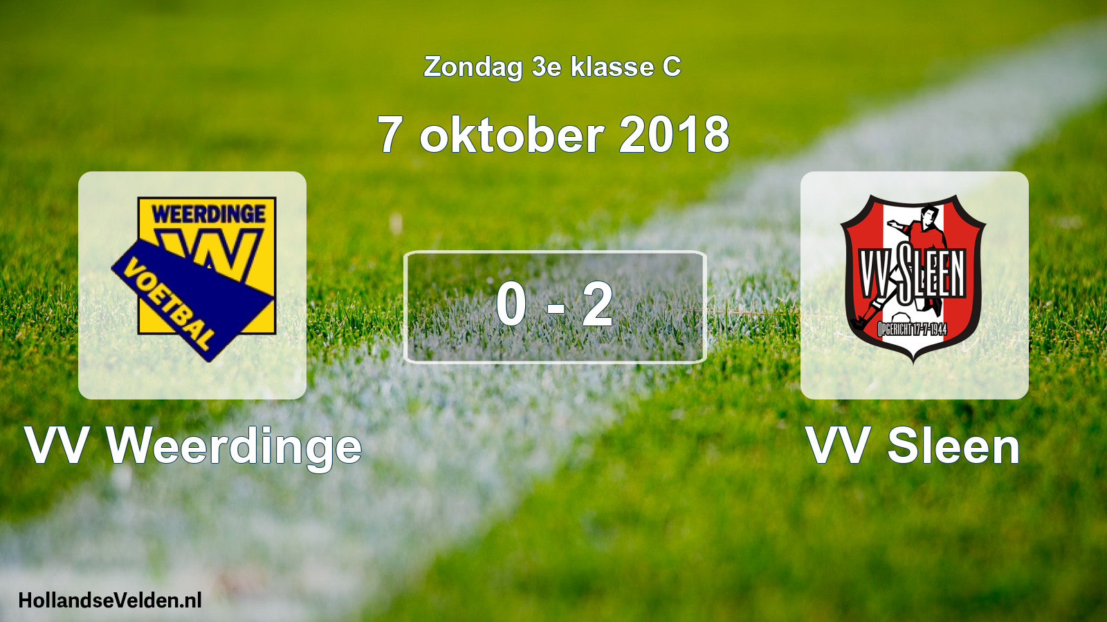 Total number of matches played: VV Weerdinge - VV Sleen 0 - 2 (7 October 2018)