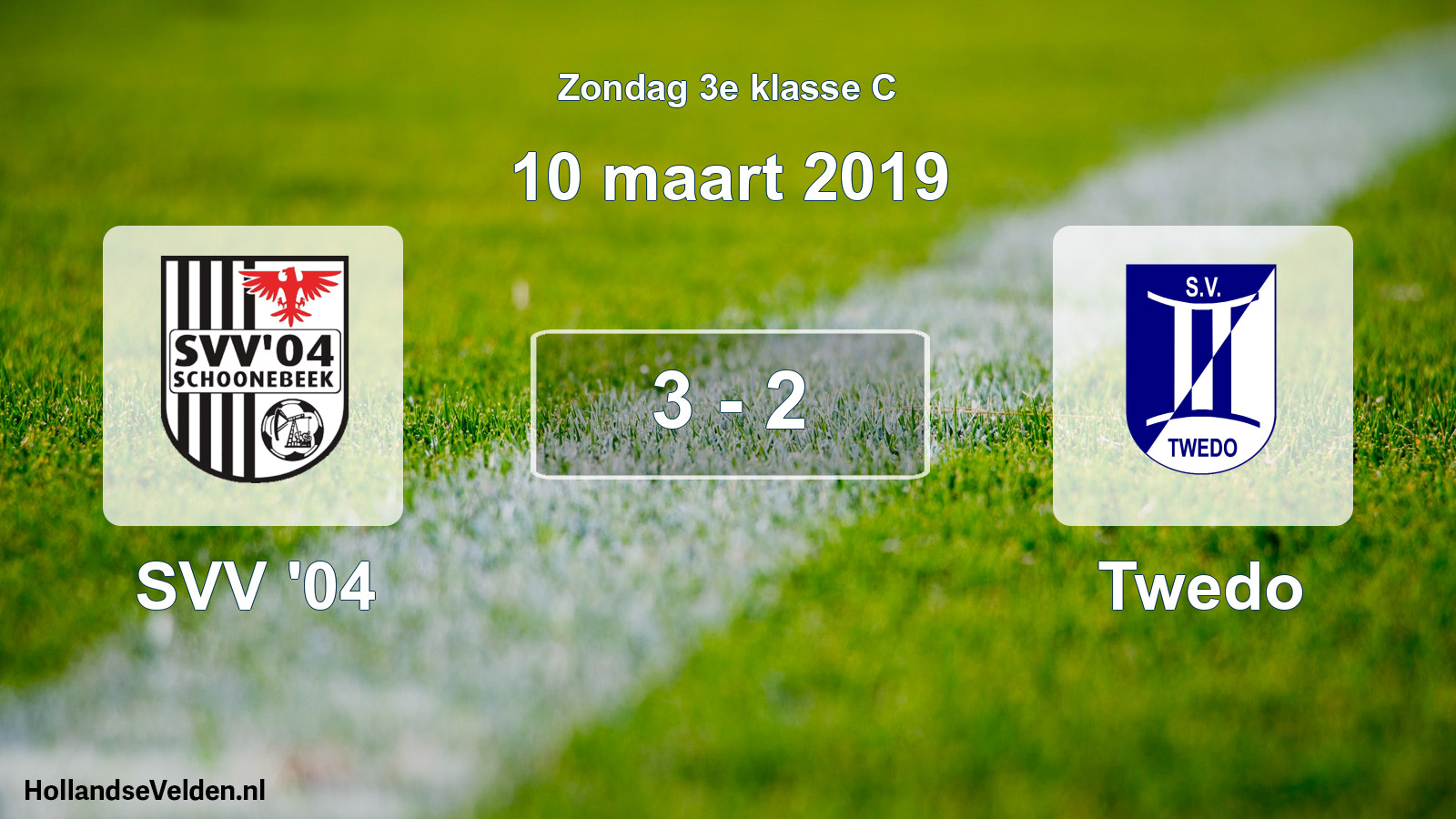 Total number of matches played: SVV '04 - Twedo 3 - 2 (10 March 2019)