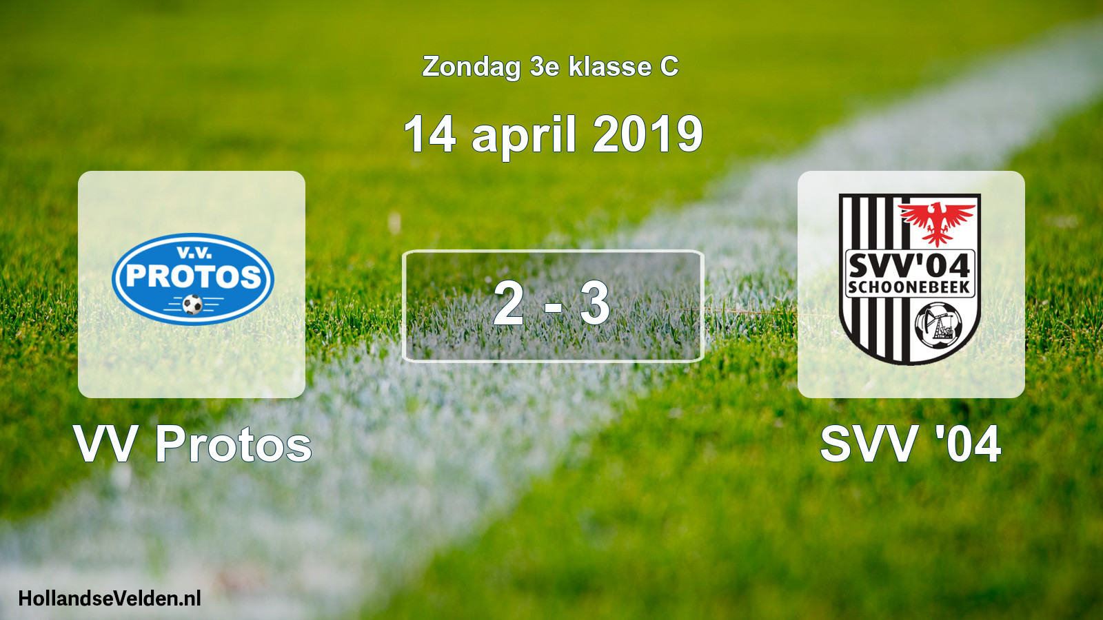 Total number of matches played: VV Protos - SVV '04 2 - 3 (14 April 2019)