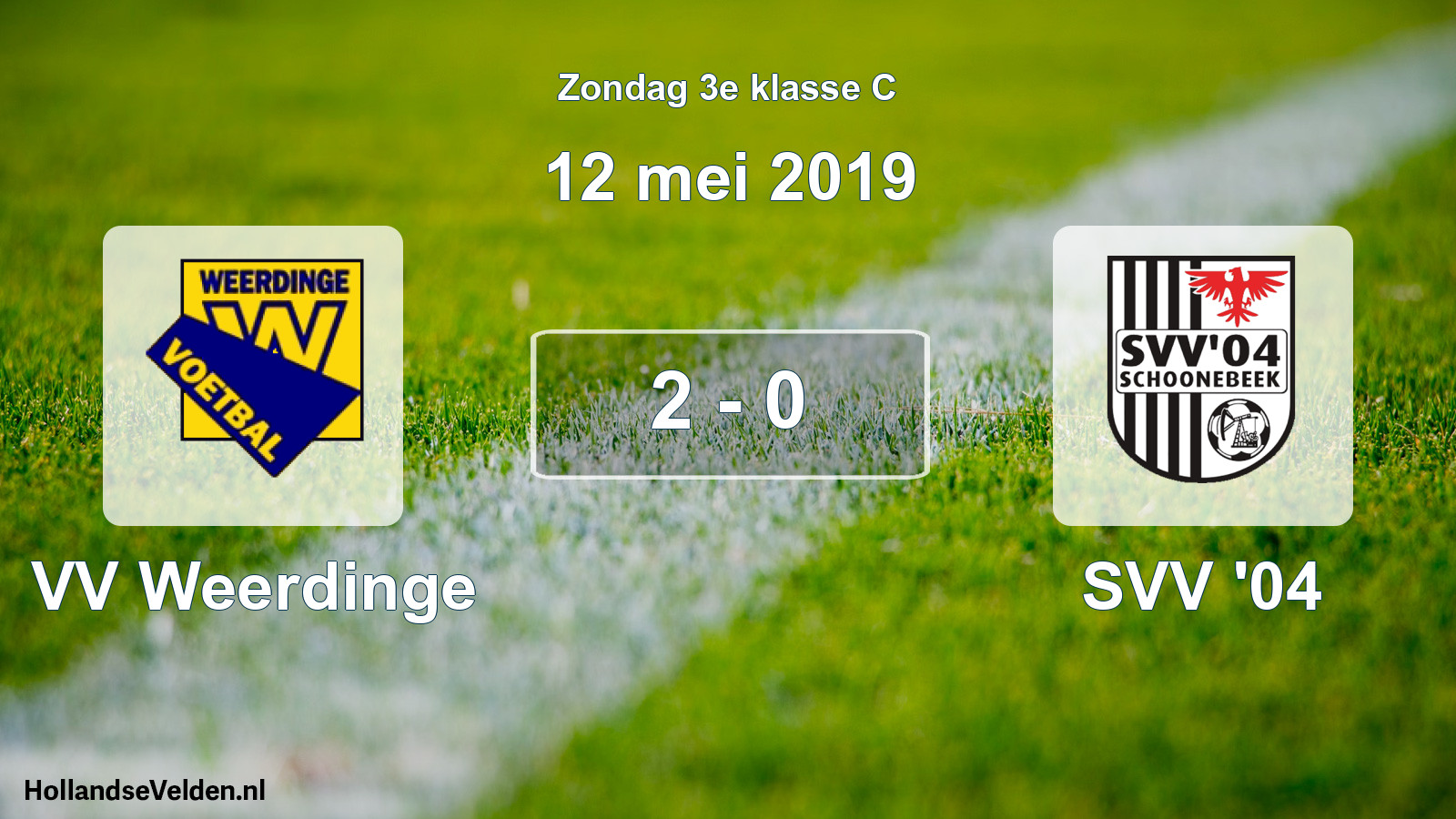 Total number of matches played: VV Weerdinge - SVV '04 2 - 0 (12 May 2019)