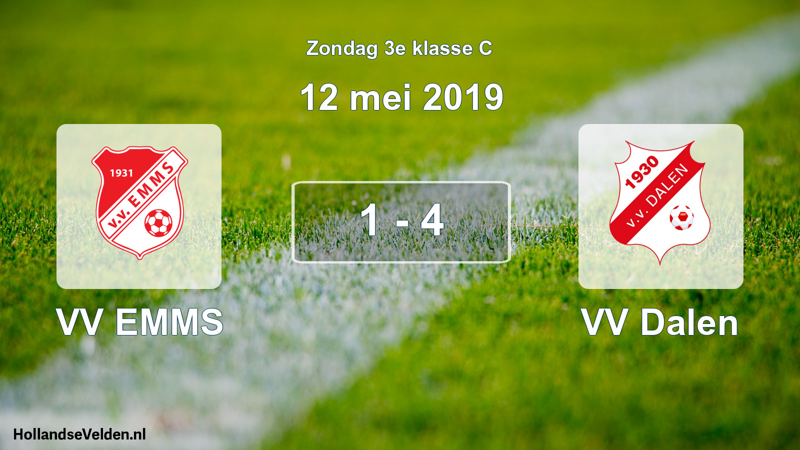 Total number of matches played: VV EMMS - VV Dalen 1 - 4 (12 May 2019)