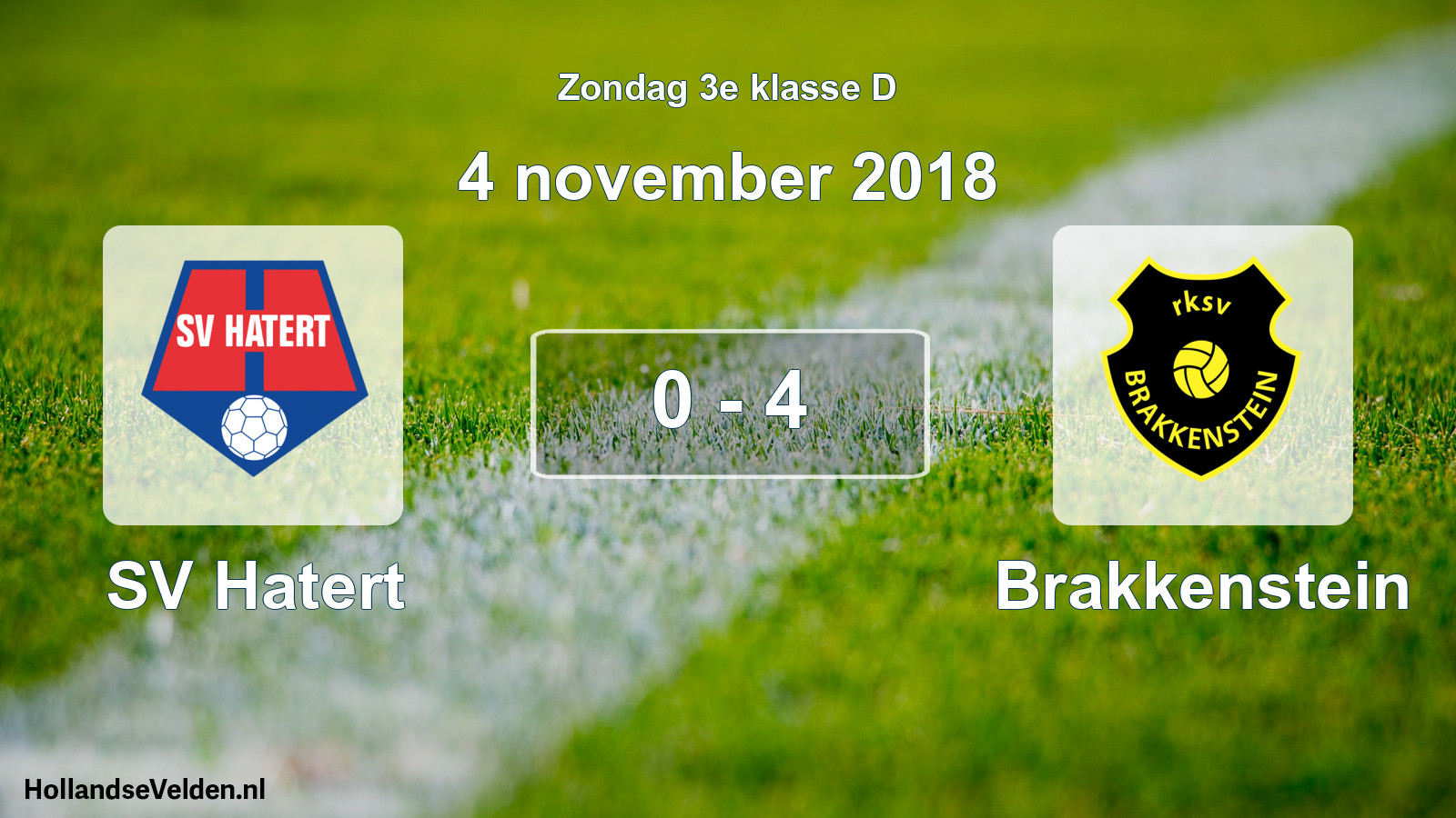 Total number of matches played: SV Hatert - Brakkenstein 0 - 4 (4 November 2018)