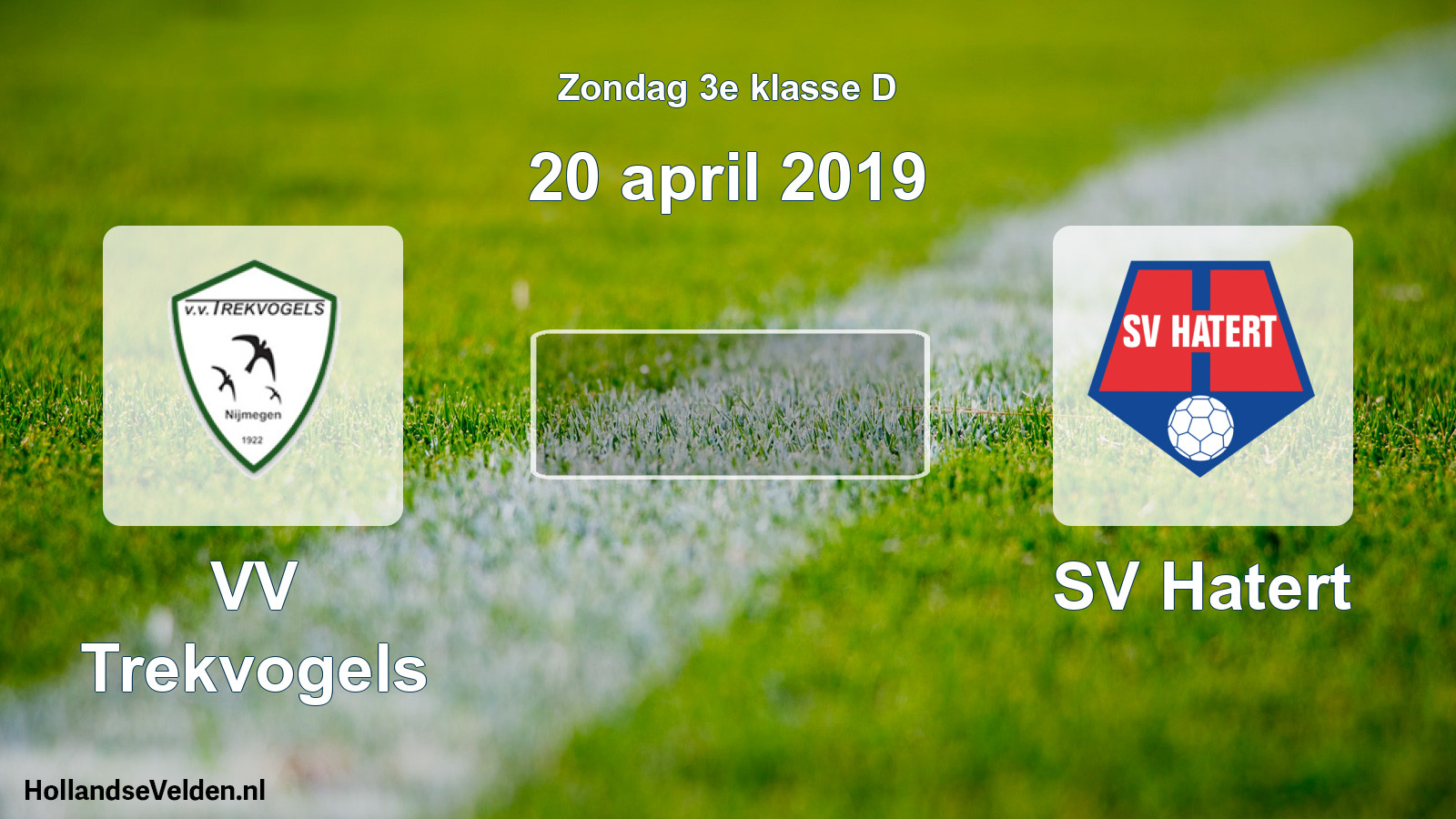 Scheduled Match: VV Trekvogels - SV Hatert (20 April 2019)