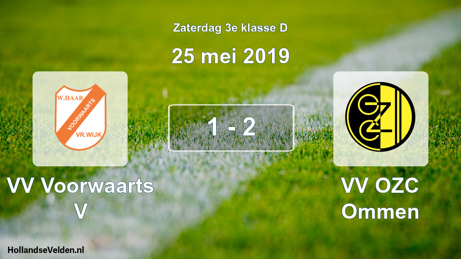 Total number of matches played: VV Voorwaarts V - VV OZC Ommen 1 - 2 (25 May 2019)