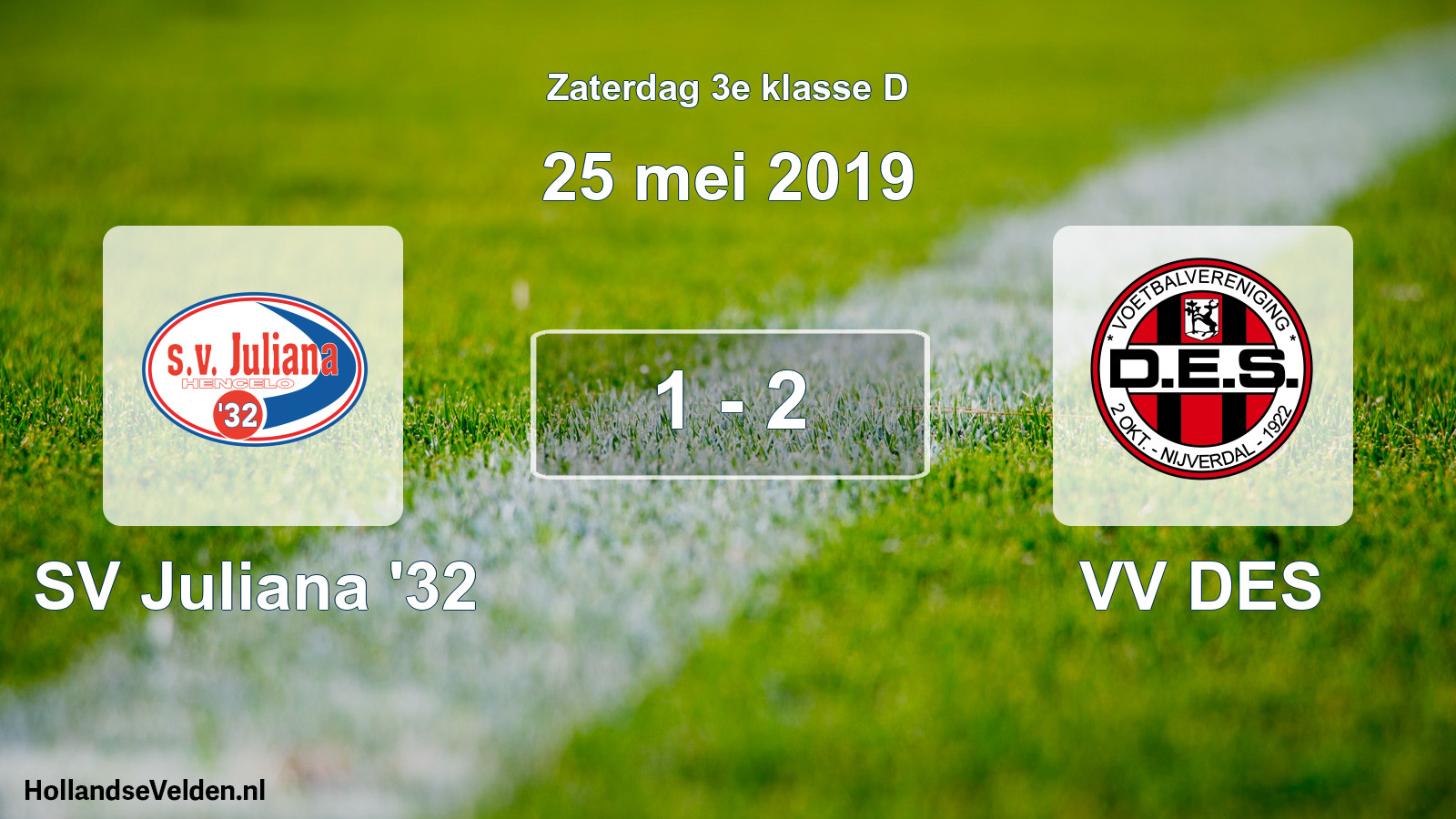 Total number of matches played: SV Juliana '32 - VV DES 1 - 2 (25 May 2019)