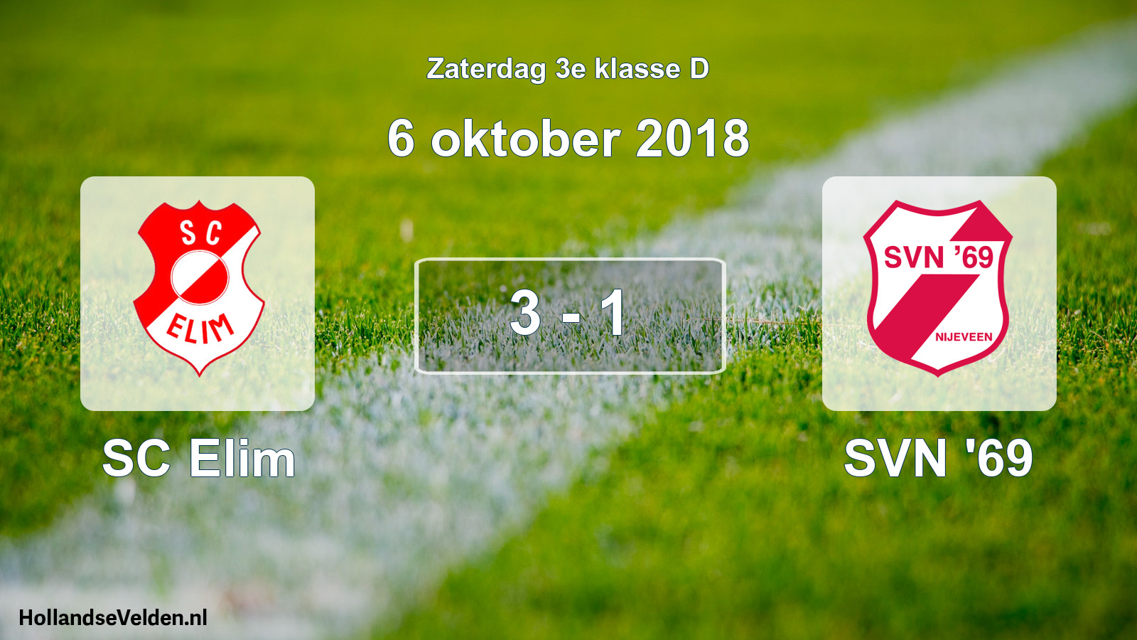Total number of matches played: SC Elim - SVN '69 3 - 1 (6 October 2018)