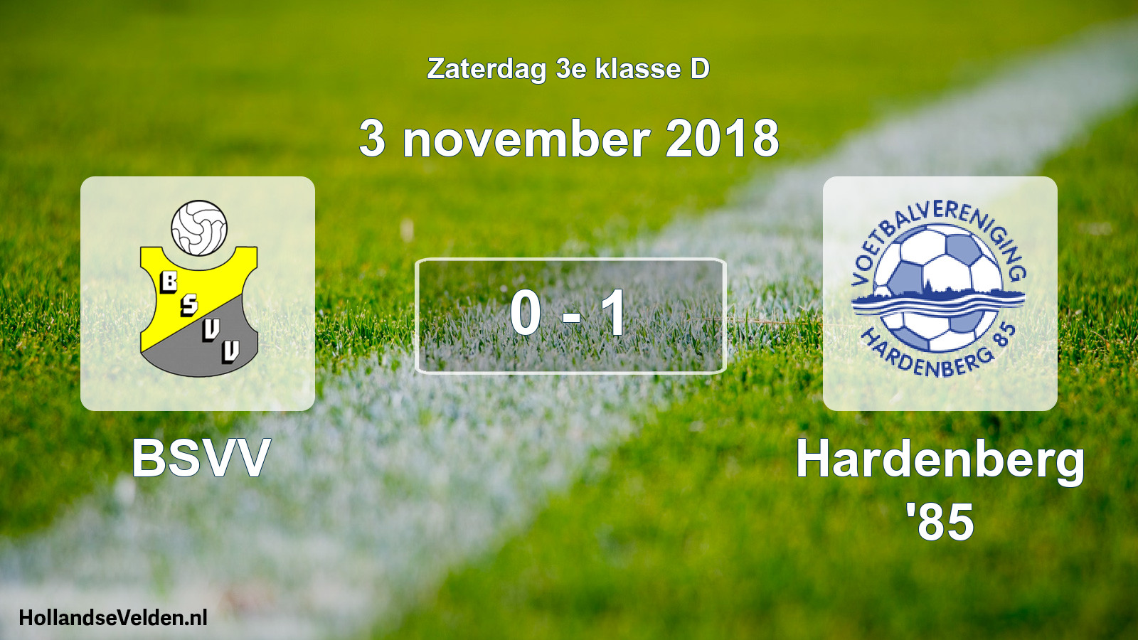 Total number of matches played: BSVV - Hardenberg '85 0 - 1 (3 November 2018)