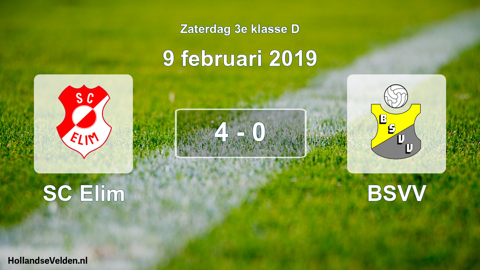 Total number of matches played: SC Elim - BSVV 4 - 0 (9 February 2019)
