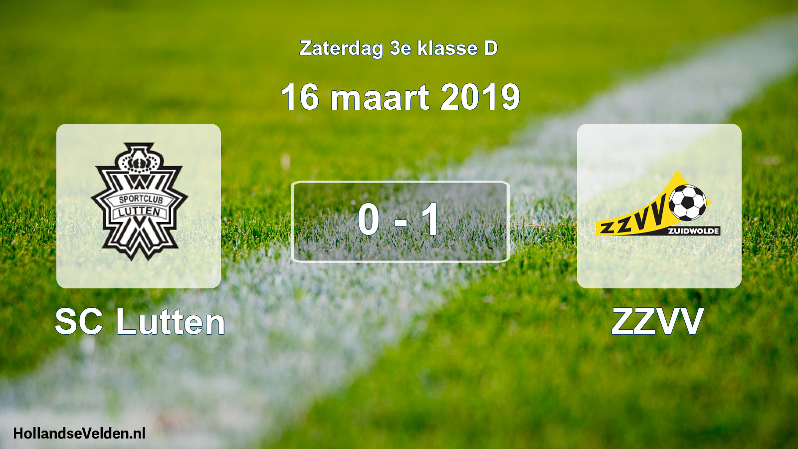 Total number of matches played: SC Lutten - ZZVV 0 - 1 (16 March 2019)