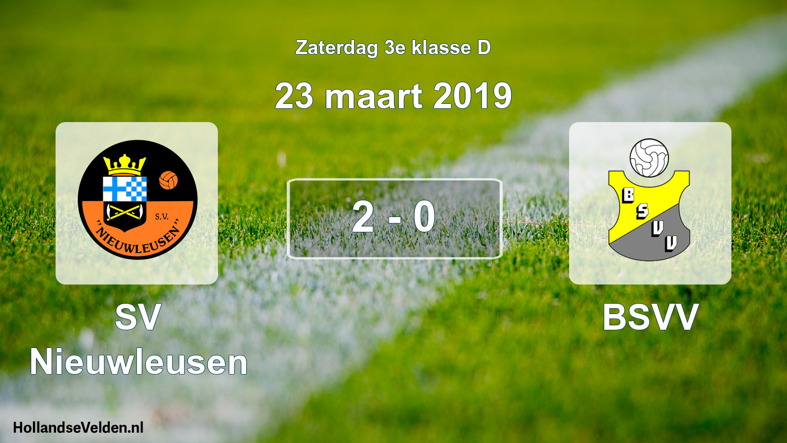 Total number of matches played: SV Nieuwleusen - BSVV 2 - 0 (23 March 2019)