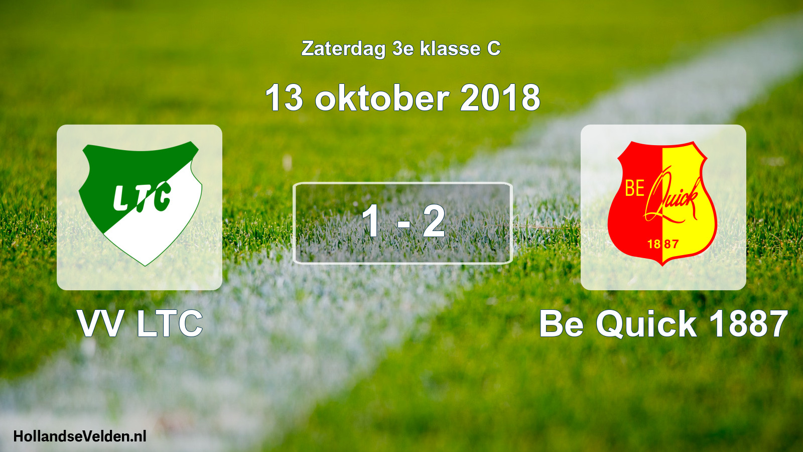 Total number of matches played: VV LTC - Be Quick 1887 1 - 2 (13 October 2018)