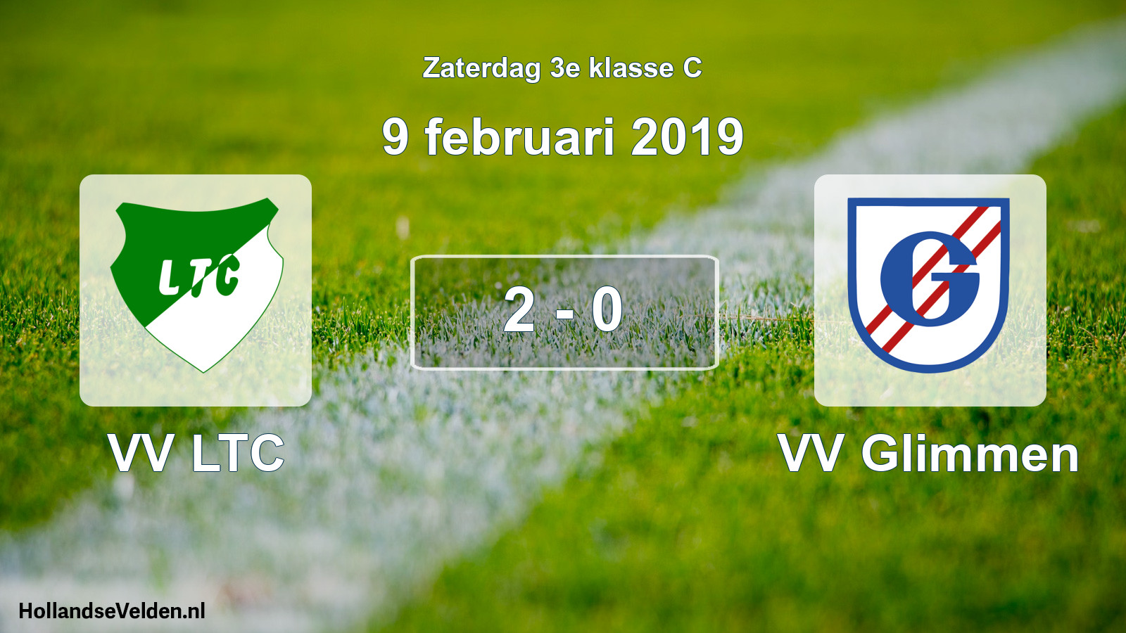 Total number of matches played: VV LTC - VV Glimmen 2 - 0 (9 February 2019)