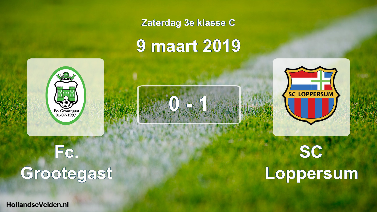 Total number of matches played: Fc. Grootegast - SC Loppersum 0 - 1 (9 March 2019)
