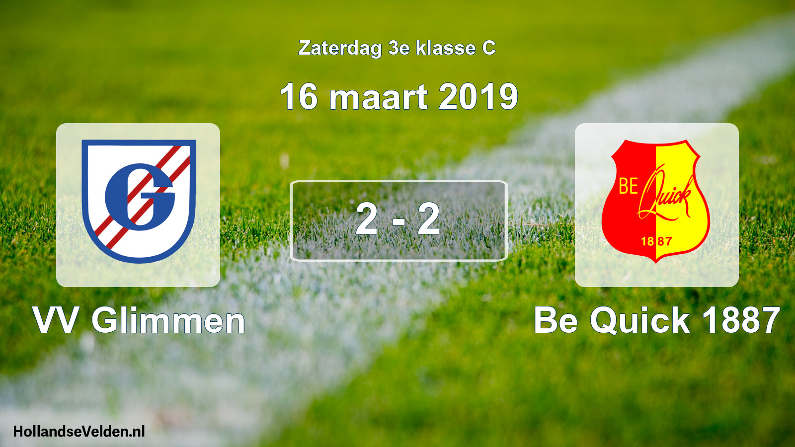 Total number of matches played: VV Glimmen - Be Quick 1887 2 - 2 (16 March 2019)