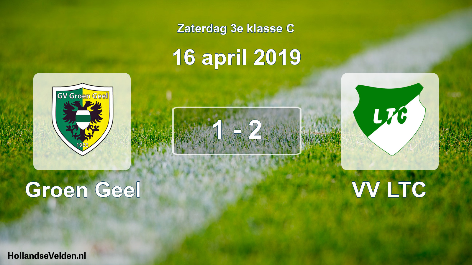 Total number of matches played: Groen Geel - VV LTC 1 - 2 (16 April 2019)