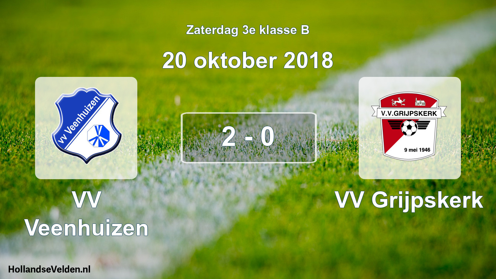 Total number of matches played: VV Veenhuizen - VV Grijpskerk 2 - 0 (20 October 2018)