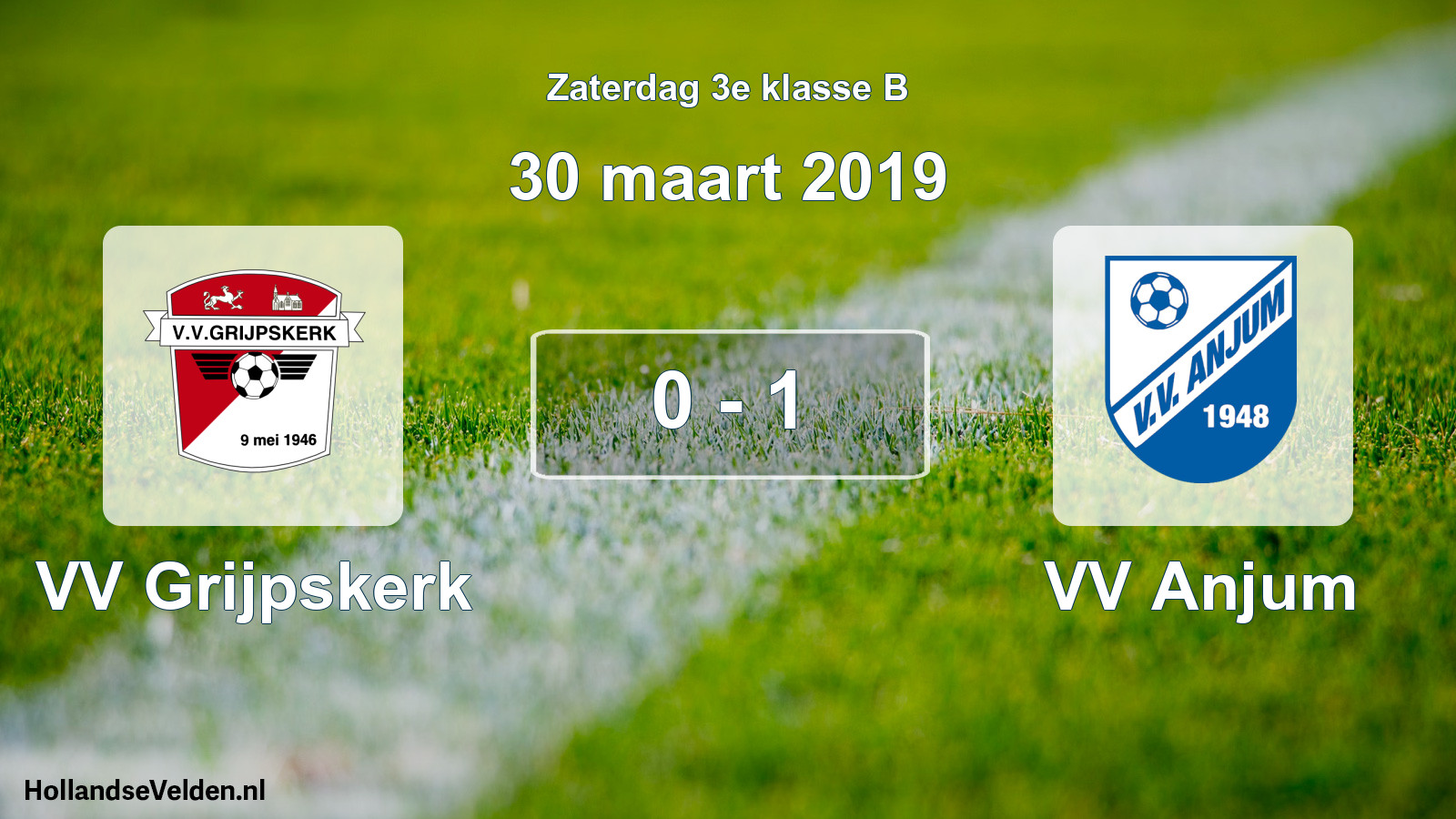 Total number of matches played: VV Grijpskerk - VV Anjum 0 - 1 (30 March 2019)
