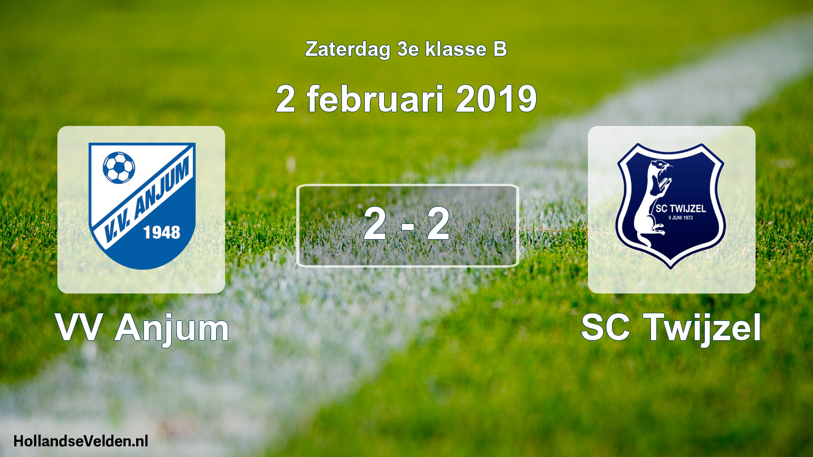 Total number of matches played: VV Anjum - SC Twijzel 2 - 2 (2 February 2019)