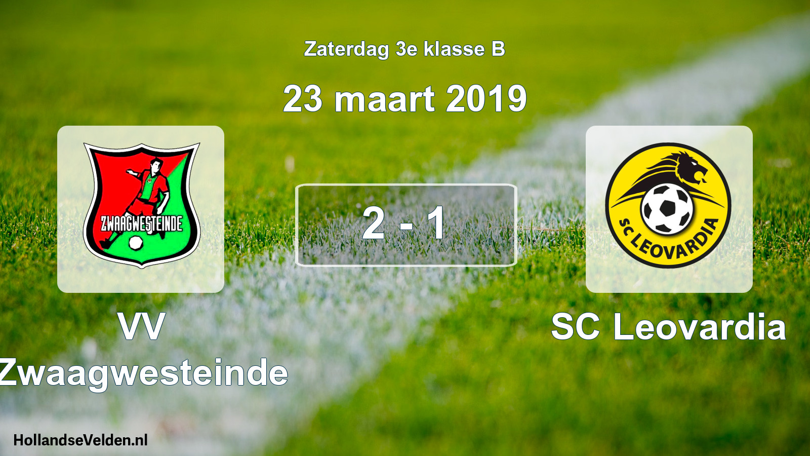 Total number of matches played: VV Zwaagwesteinde - SC Leovardia 2 - 1 (23 March 2019)