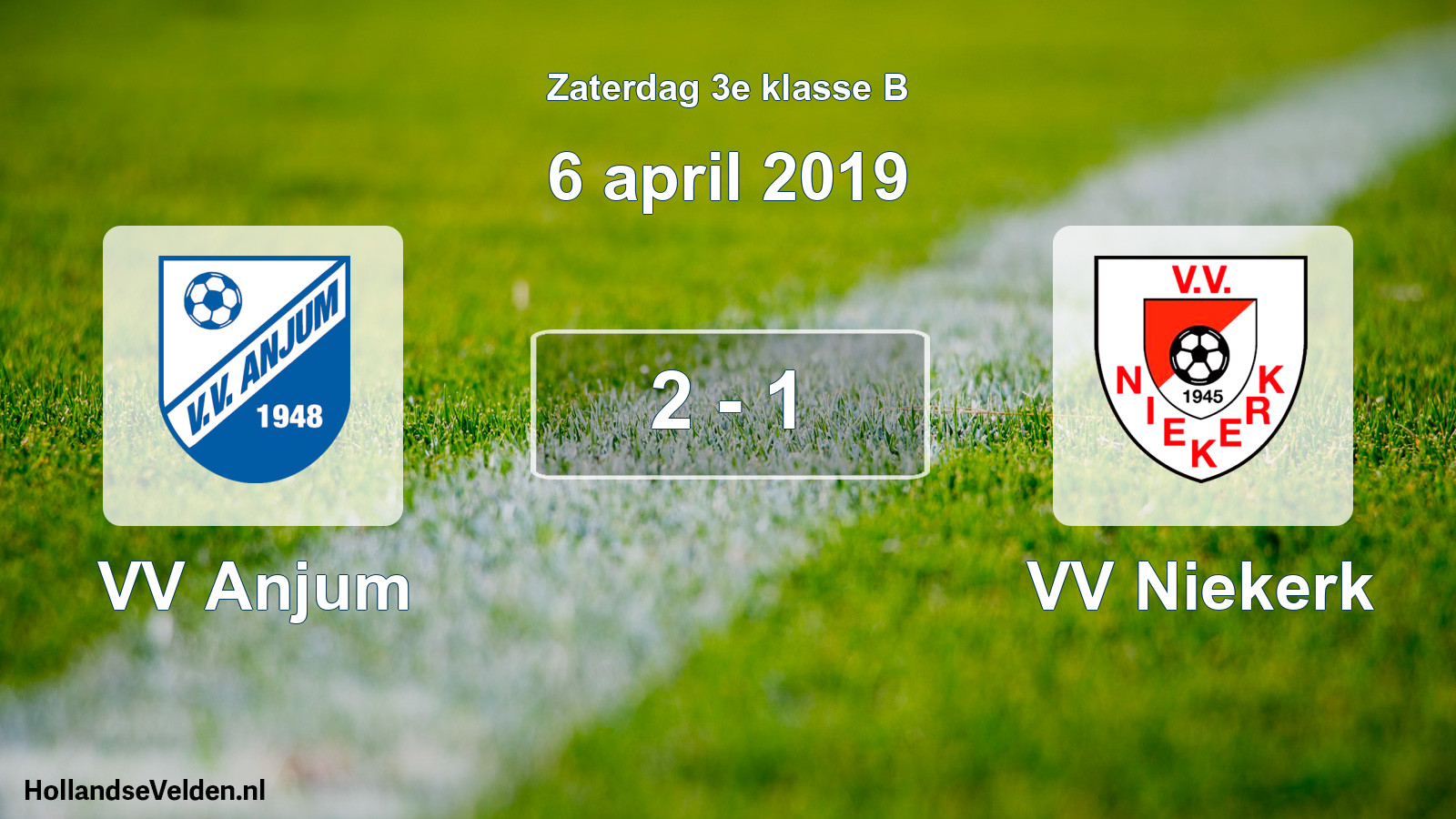 Total number of matches played: VV Anjum - VV Niekerk 2 - 1 (6 April 2019)