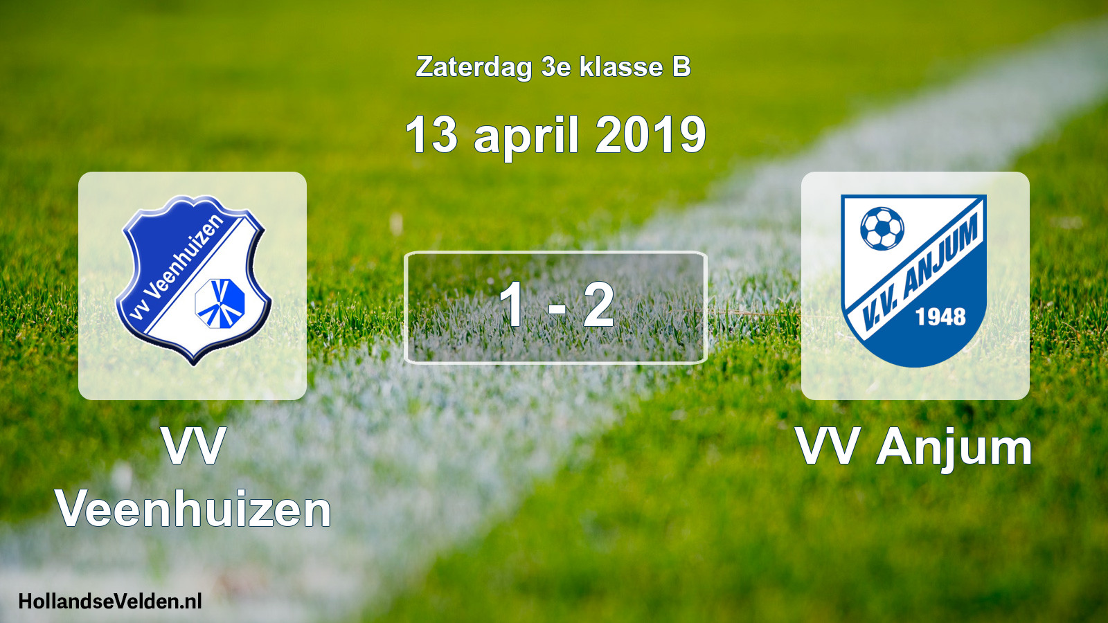 Total number of matches played: VV Veenhuizen - VV Anjum 1 - 2 (13 April 2019)