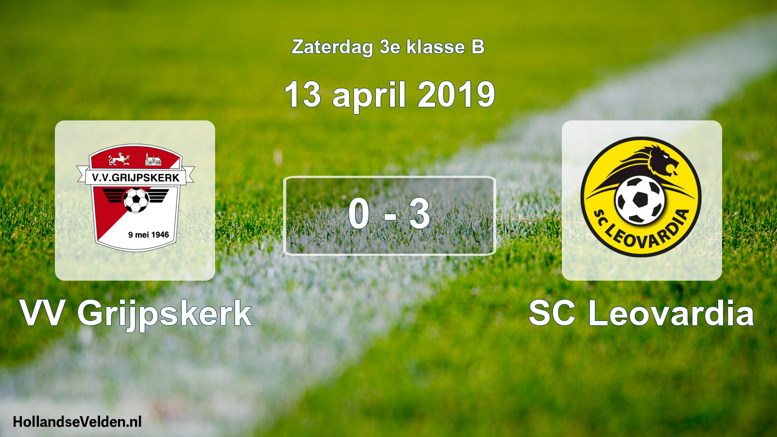 Total number of matches played: VV Grijpskerk - SC Leovardia 0 - 3 (13 April 2019)