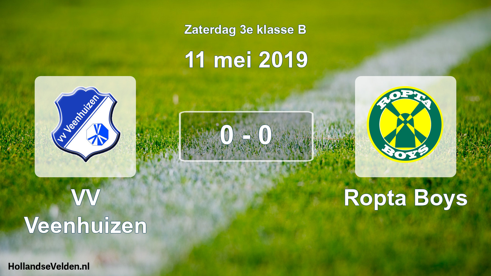 Total number of matches played: VV Veenhuizen - Ropta Boys 0 - 0 (11 May 2019)