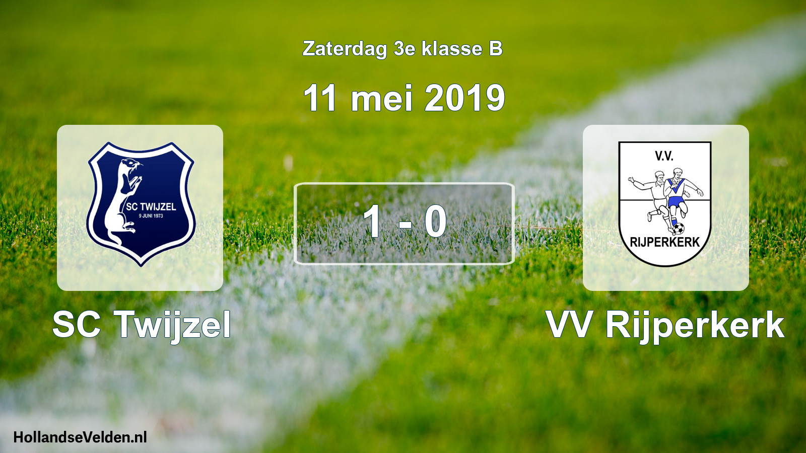 Total number of matches played: SC Twijzel - VV Rijperkerk 1 - 0 (11 May 2019)