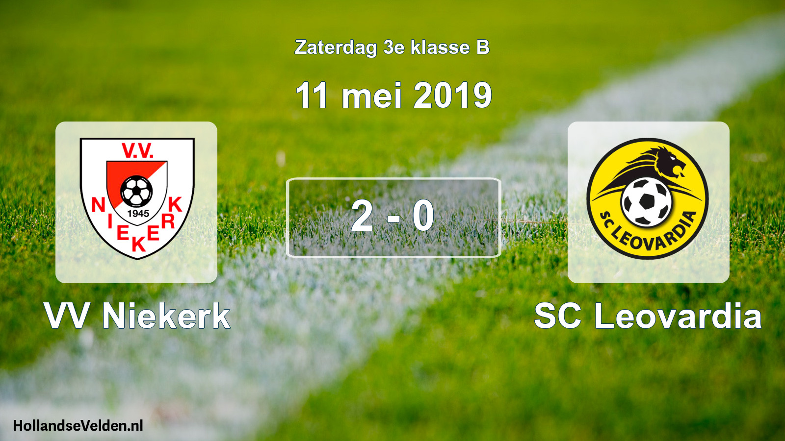 Total number of matches played: VV Niekerk - SC Leovardia 2 - 0 (11 May 2019)
