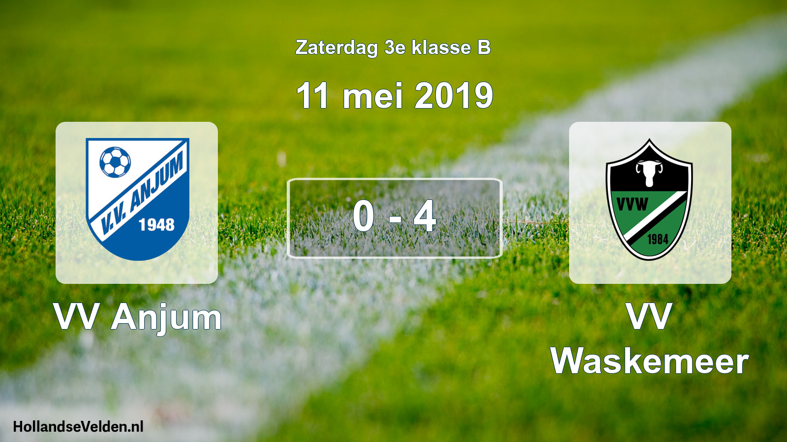 Total number of matches played: VV Anjum - VV Waskemeer 0 - 4 (11 May 2019)
