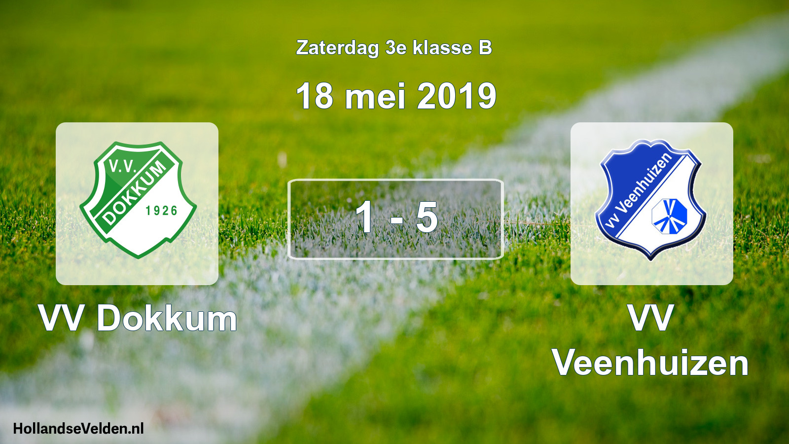 Total number of matches played: VV Dokkum - VV Veenhuizen 1 - 5 (18 May 2019)