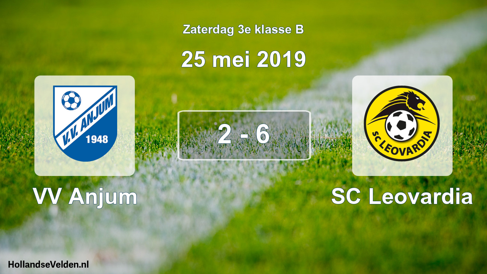 Total number of matches played: VV Anjum - SC Leovardia 2 - 6 (25 May 2019)