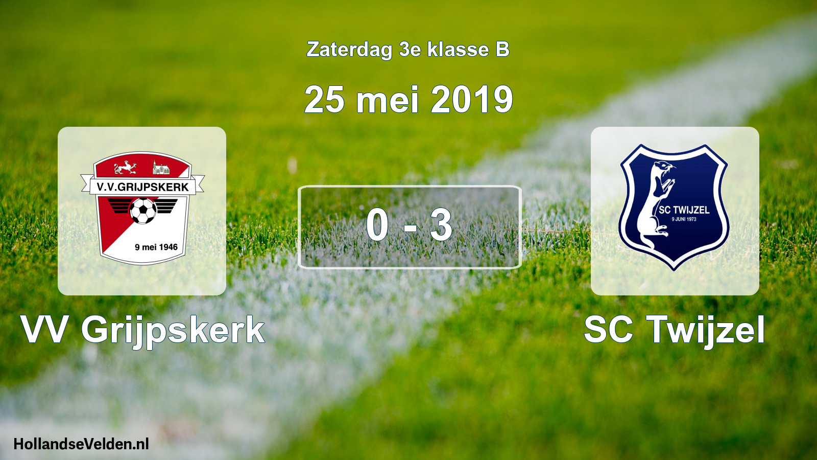 Total number of matches played: VV Grijpskerk - SC Twijzel 0 - 3 (25 May 2019)
