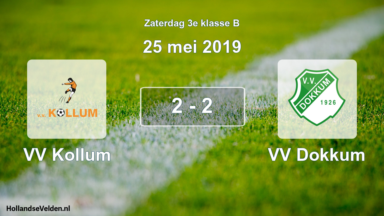 Total number of matches played: VV Kollum - VV Dokkum 2 - 2 (25 May 2019)