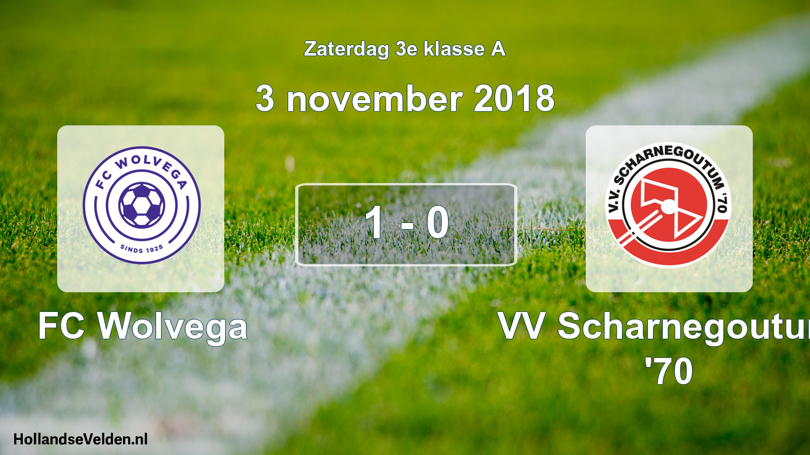 Total number of matches played: FC Wolvega - VV Scharnegoutum '70 1 - 0 (3 November 2018)