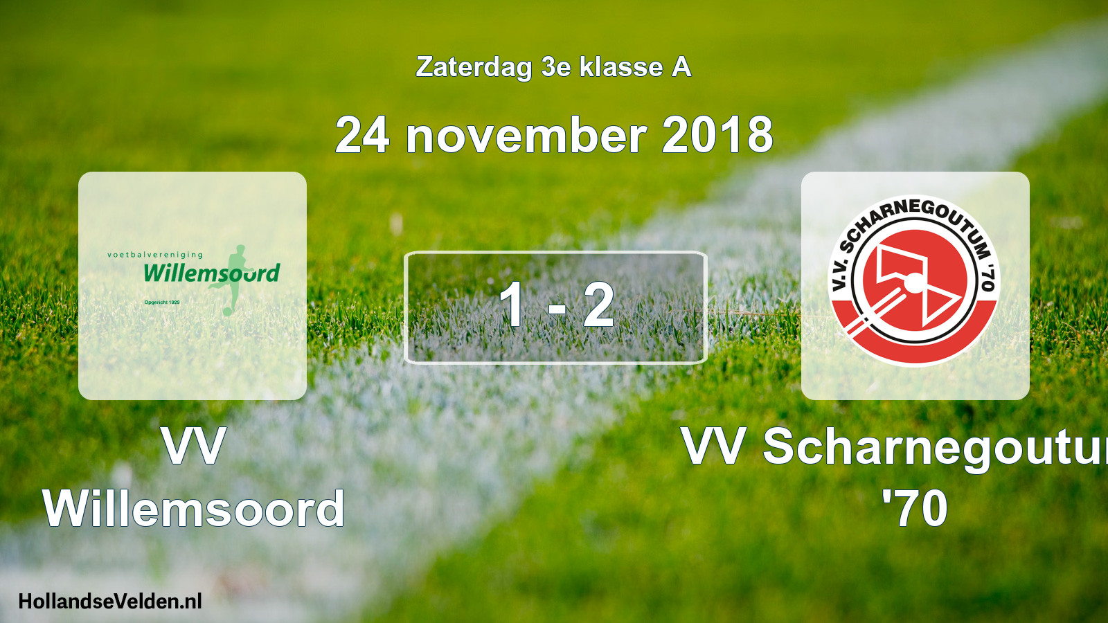 Total number of matches played: VV Willemsoord - VV Scharnegoutum '70 1 - 2 (24 November 2018)