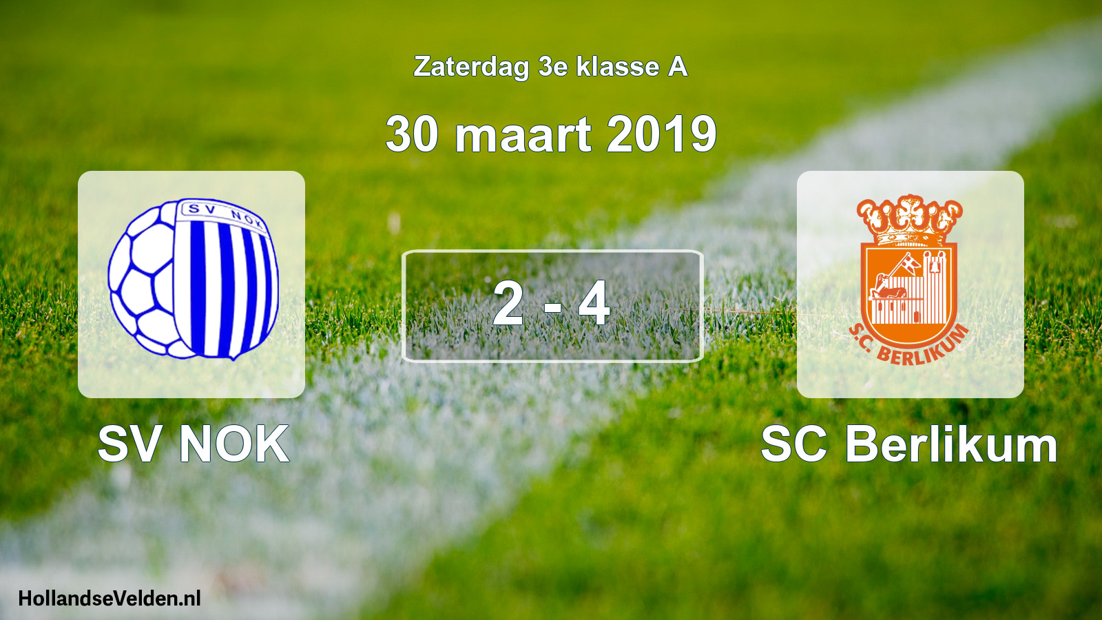 Total number of matches played: SV NOK - SC Berlikum 2 - 4 (30 March 2019)
