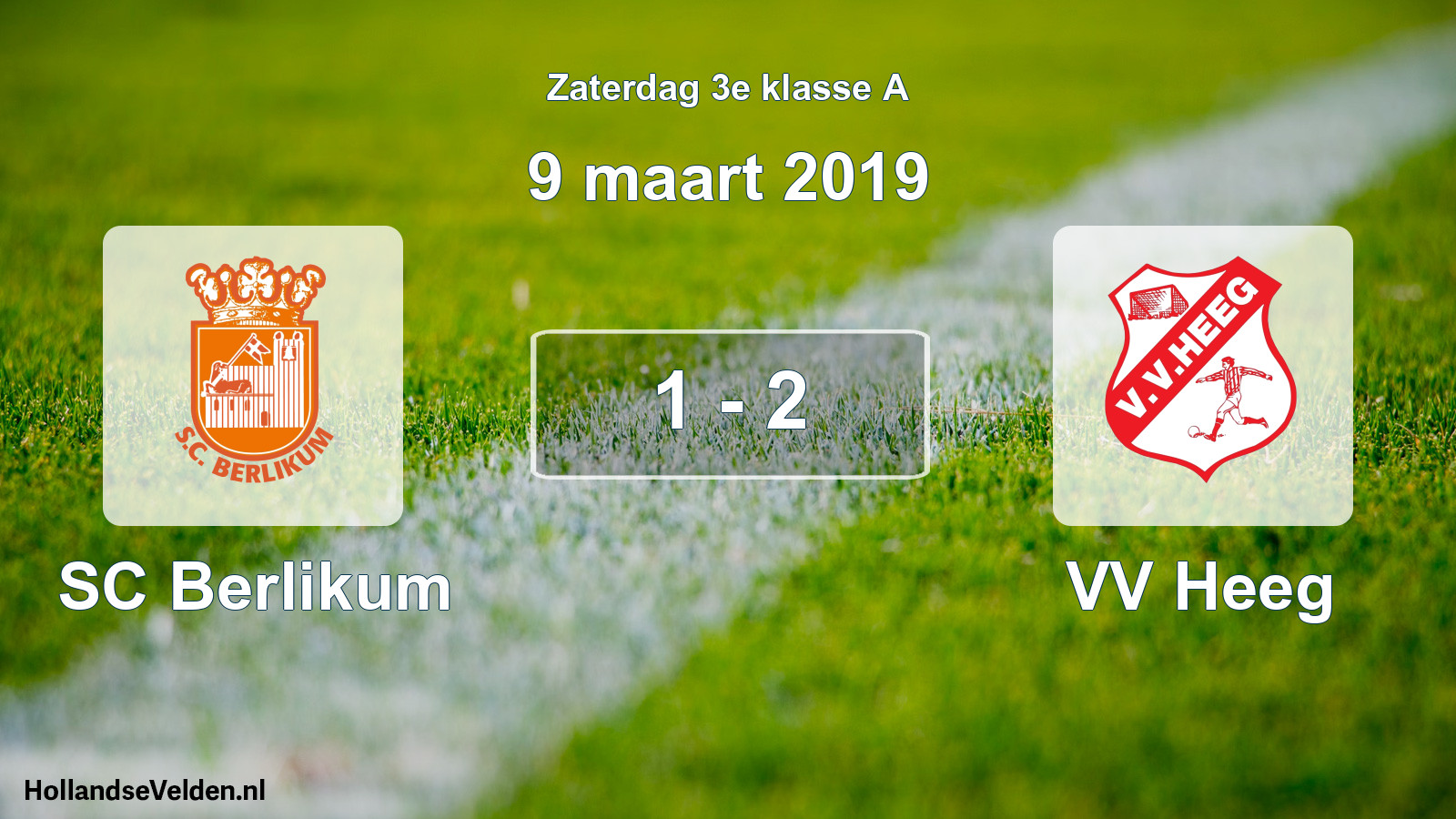Total number of matches played: SC Berlikum - VV Heeg 1 - 2 (9 March 2019)
