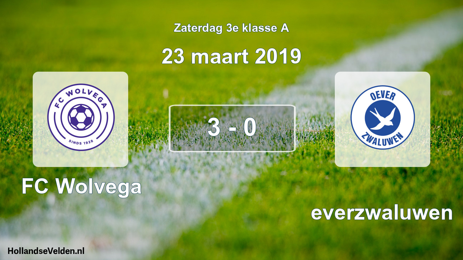 Total number of matches played: FC Wolvega - Oeverzwaluwen 3 - 0 (23 March 2019)