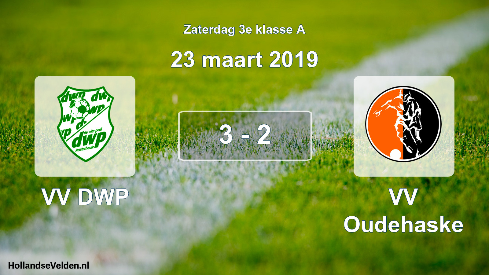 Total number of matches played: VV DWP - VV Oudehaske 3 - 2 (23 March 2019)